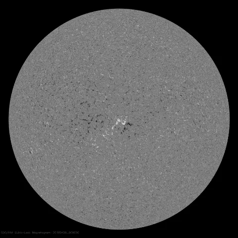 Image of Sun's magnetic field