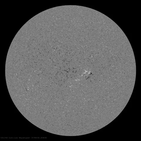 Image of Sun's magnetic field