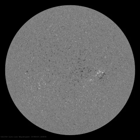 Image of Sun's magnetic field