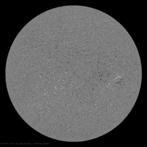 Image of Sun's magnetic field