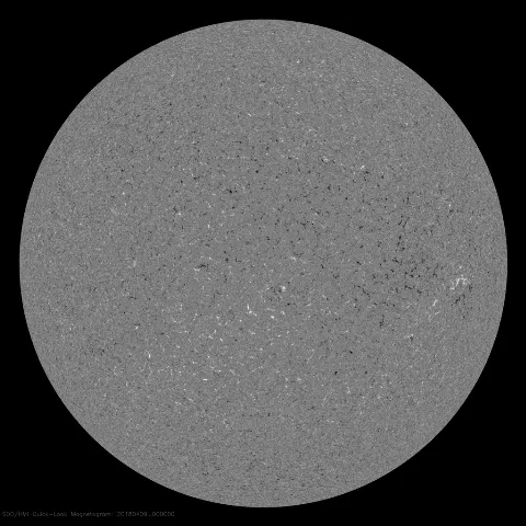 Image of Sun's magnetic field