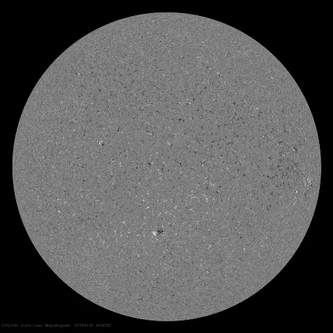 Image of Sun's magnetic field