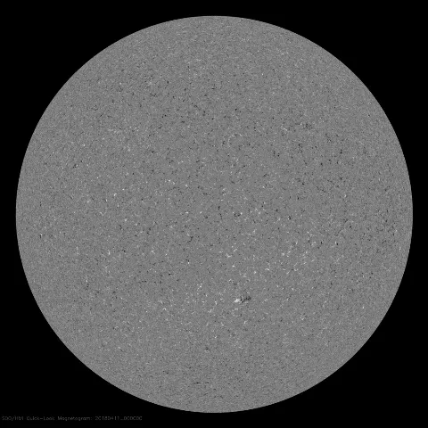 Image of Sun's magnetic field