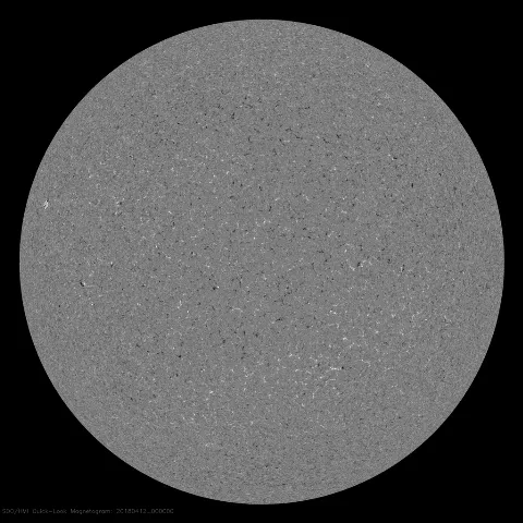 Image of Sun's magnetic field