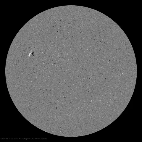 Image of Sun's magnetic field