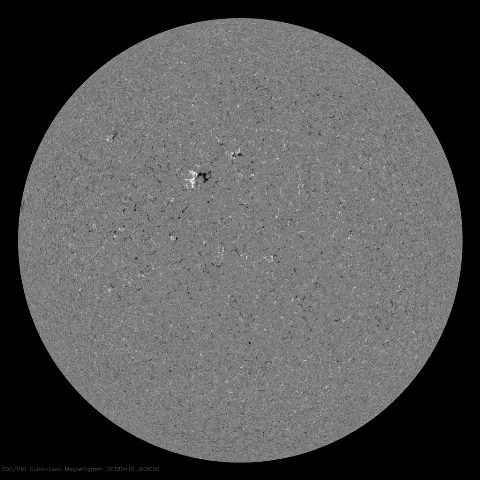 Image of Sun's magnetic field