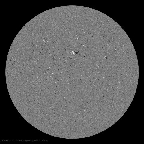 Image of Sun's magnetic field