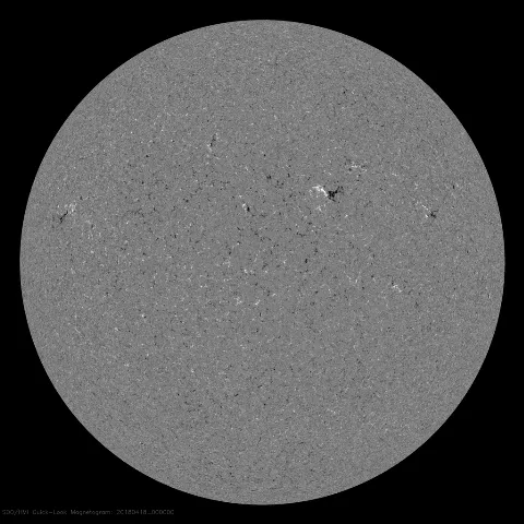 Image of Sun's magnetic field