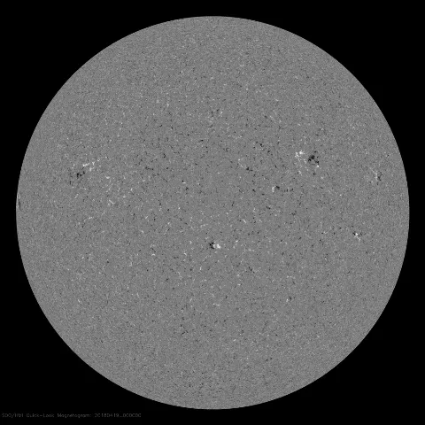 Image of Sun's magnetic field