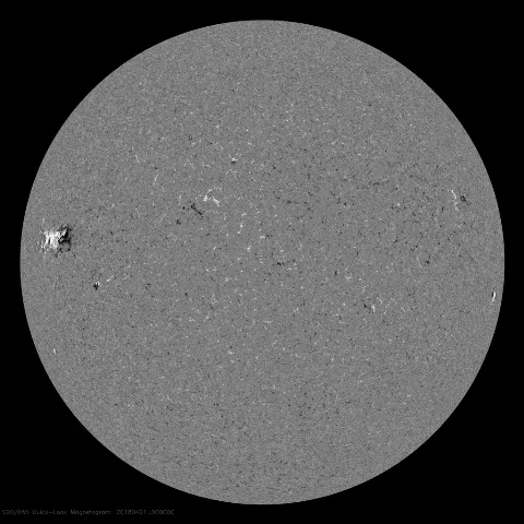 Image of Sun's magnetic field