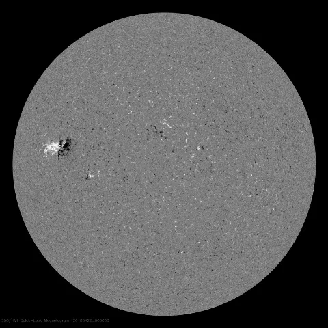 Image of Sun's magnetic field