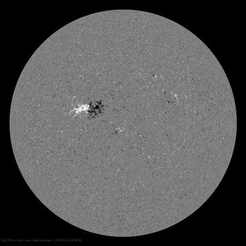 Image of Sun's magnetic field