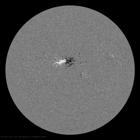 Image of Sun's magnetic field