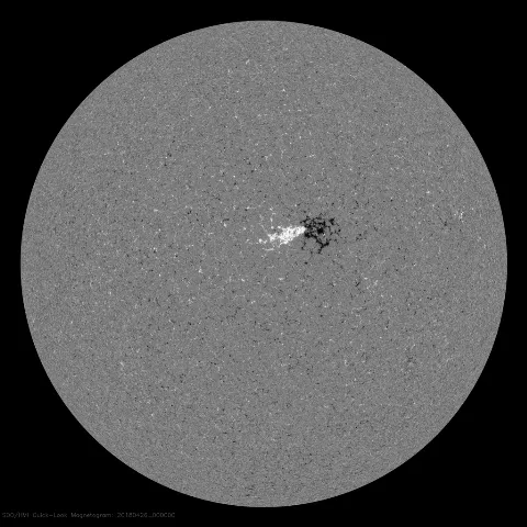 Image of Sun's magnetic field