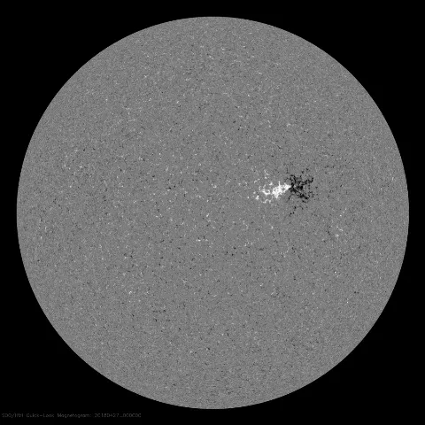 Image of Sun's magnetic field