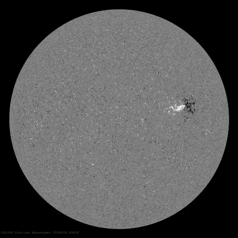 Image of Sun's magnetic field