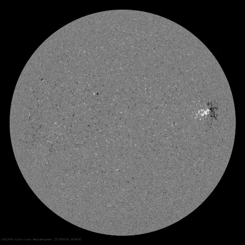 Image of Sun's magnetic field