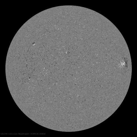 Image of Sun's magnetic field