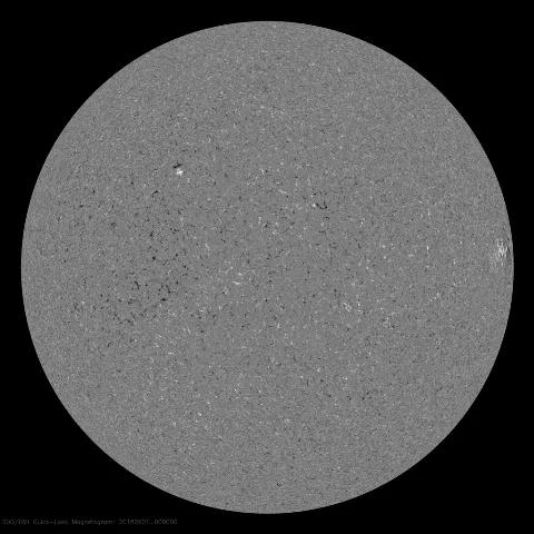 Image of Sun's magnetic field