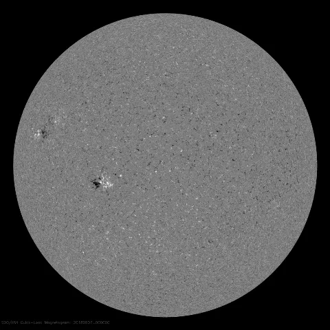 Image of Sun's magnetic field