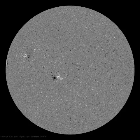 Image of Sun's magnetic field