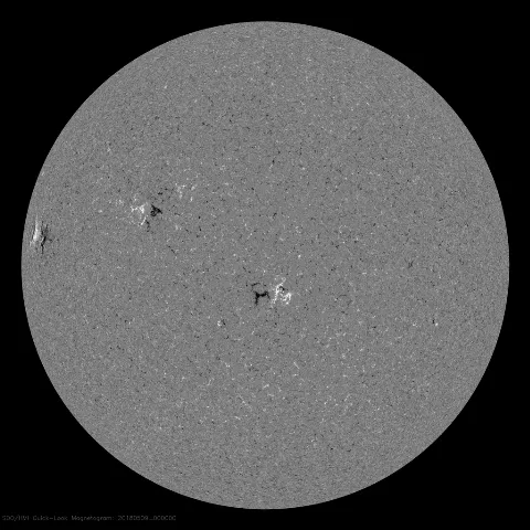 Image of Sun's magnetic field