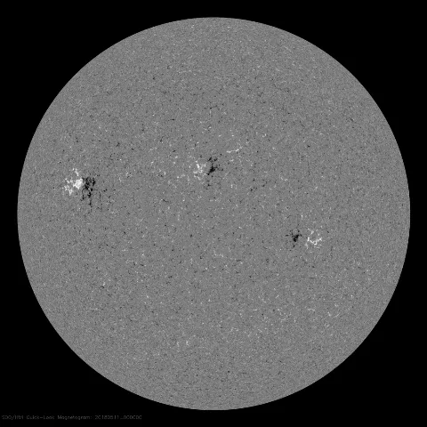 Image of Sun's magnetic field