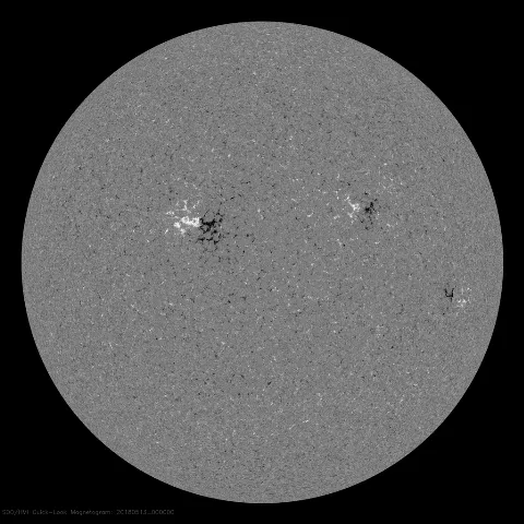 Image of Sun's magnetic field