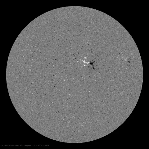 Image of Sun's magnetic field