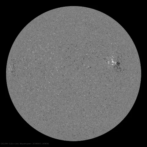 Image of Sun's magnetic field