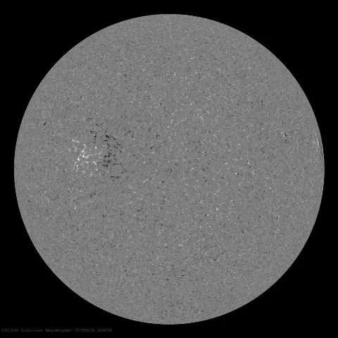 Image of Sun's magnetic field