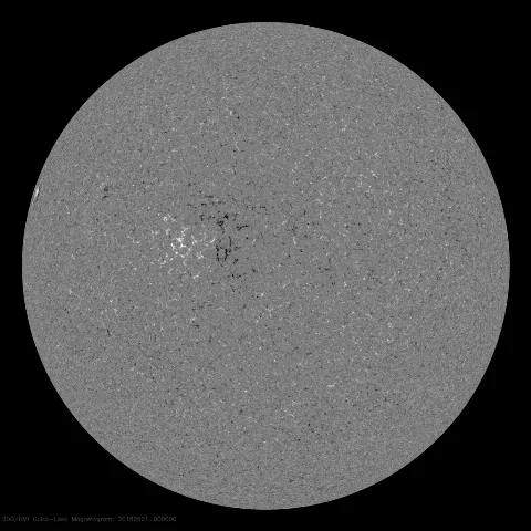 Image of Sun's magnetic field