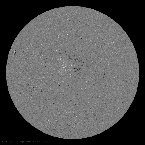 Image of Sun's magnetic field