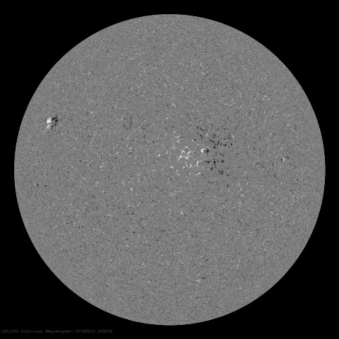 Image of Sun's magnetic field