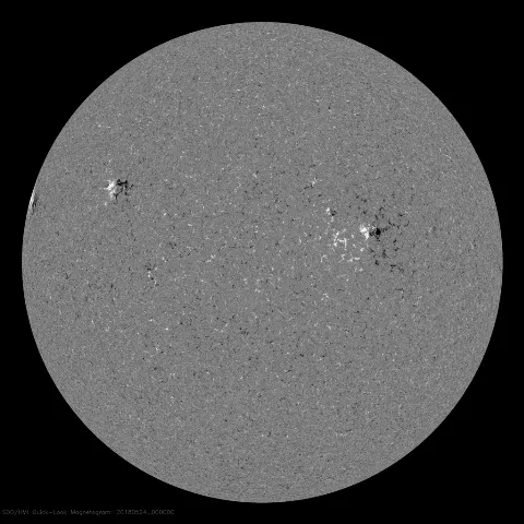 Image of Sun's magnetic field