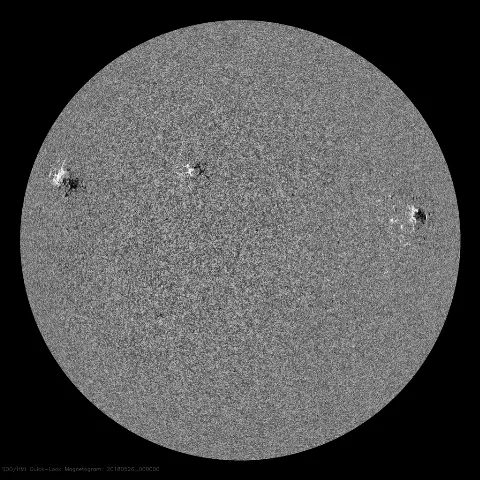 Image of Sun's magnetic field