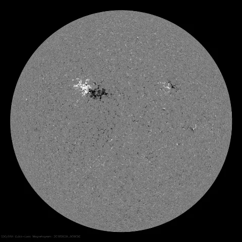 Image of Sun's magnetic field