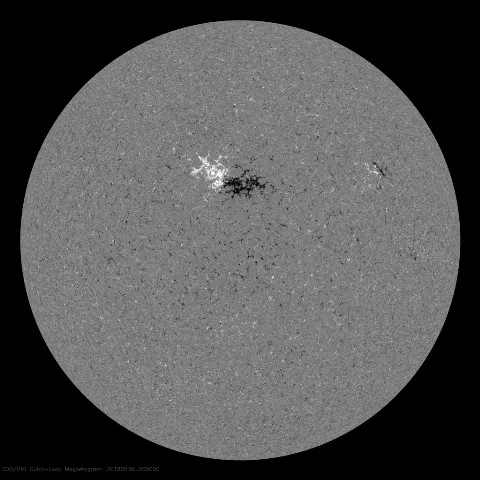 Image of Sun's magnetic field