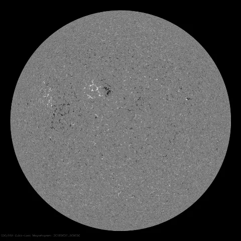 Image of Sun's magnetic field