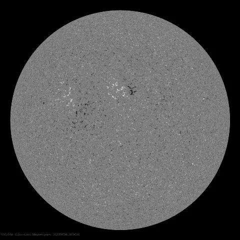 Image of Sun's magnetic field