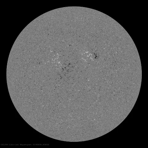 Image of Sun's magnetic field