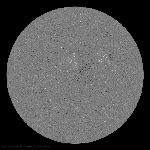 Image of Sun's magnetic field