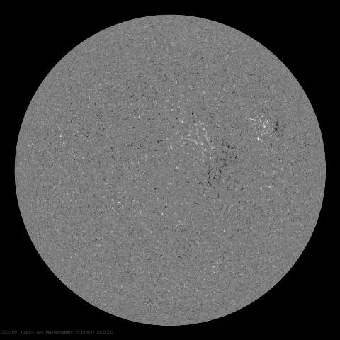 Image of Sun's magnetic field