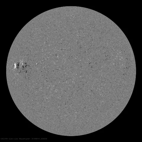 Image of Sun's magnetic field