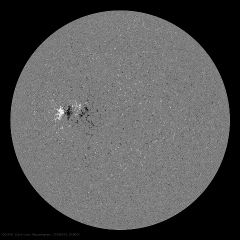 Image of Sun's magnetic field