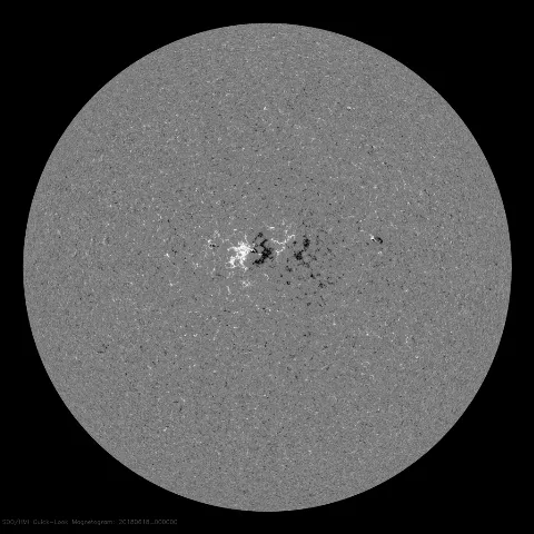 Image of Sun's magnetic field