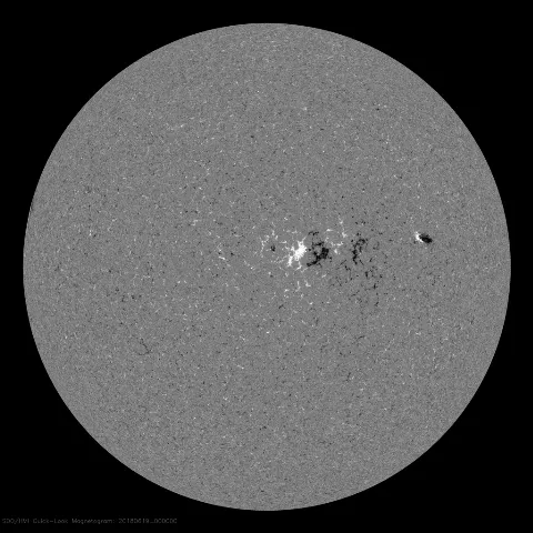 Image of Sun's magnetic field