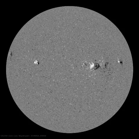 Image of Sun's magnetic field