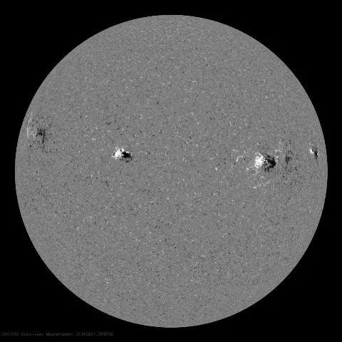 Image of Sun's magnetic field