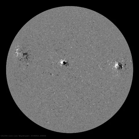 Image of Sun's magnetic field